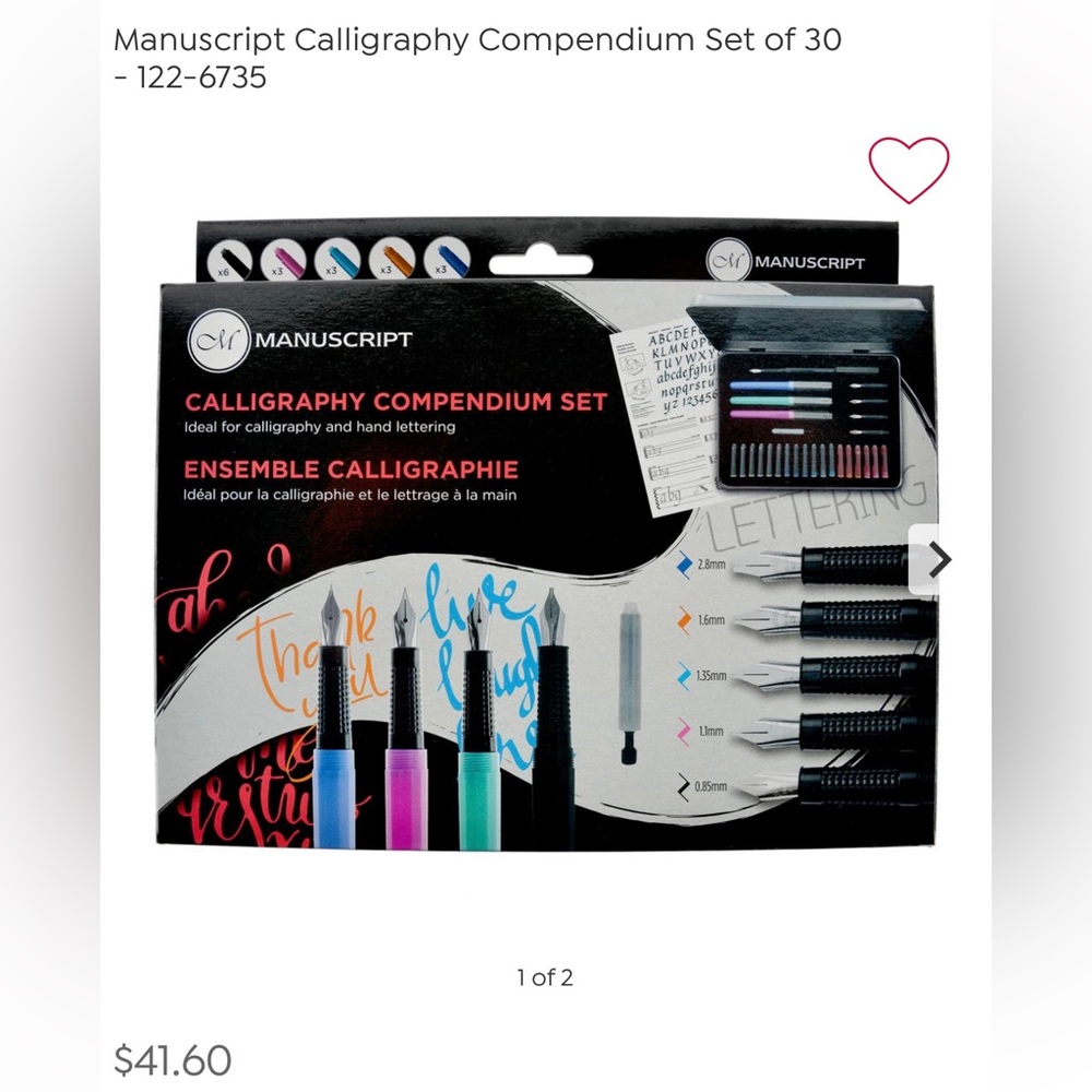 Manuscript Calligraphy Set
